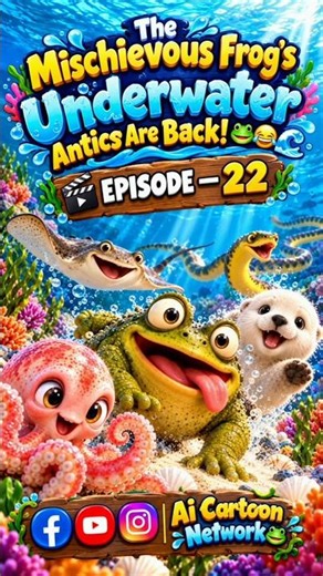 The Mischievous Frog’s Underwater Antics Are Back ! 🐸🌊😂 🎬 EPISODE— 22