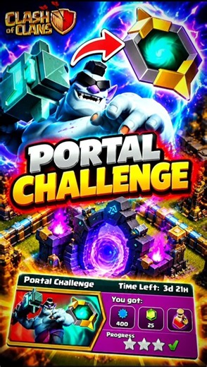 I 3-Starred the PORTAL CHALLENGE! 😱🌀 | Clash of Clans