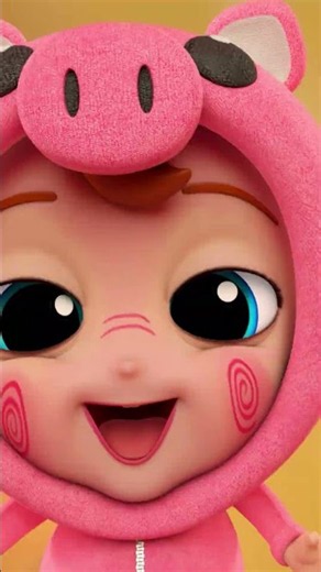 Pretty PINK Piggies! 🐷 Emmie's Wonder Wardrobe Girly Nursery Rhymes #kids #shorts