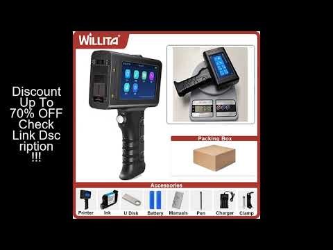 Handheld Inkjet Printer Gun Automatic Coding Machine Assembly Line Label Packaging Bag Qr Code Barco