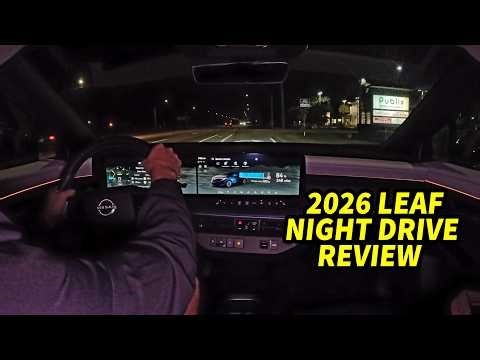 The 2026 Nissan LEAF at night is Spectacular - Here's why