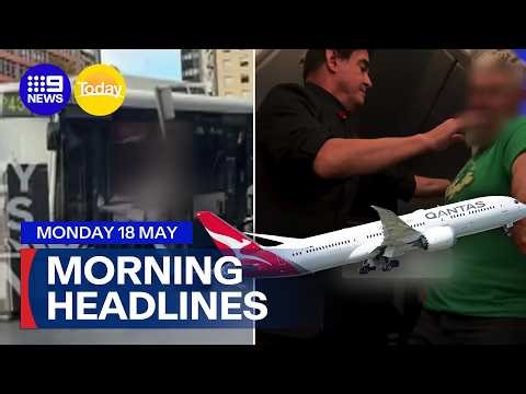 Teens assault bus driver and passengers; Qantas flight diverted to Tahiti | 9 News Australia