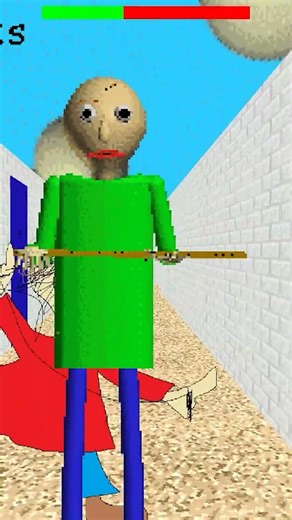 Baldi's Basics But You Can Throw Things - Epic Battles short part 12