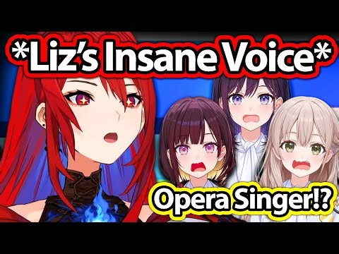 Ihihi-chan, Sayaka and Yuki Got Amazed By Liz's Insane Voice 【Hololive】