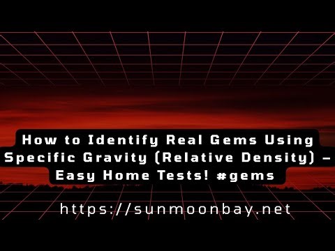 How to Identify Real Gems Using Specific Gravity (Relative Density) – Easy Home Tests! #gems