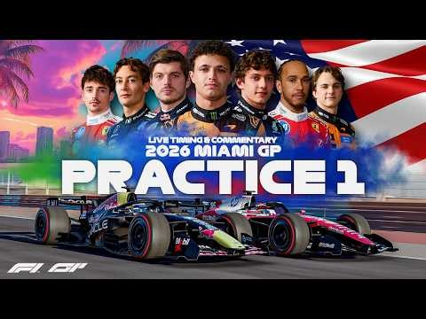 LIVE | F1 - 2026 Miami GP | Practice | Timing & Commentary | Sim Footage