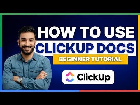 How to Use ClickUp Docs Beginner Tutorial [FULL GUIDE]