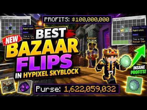 I Found the MOST PROFITABLE Bazaar Flips in Hypixel Skyblock