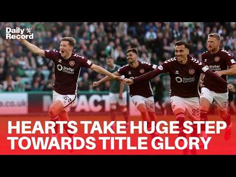 Hibs 1 Hearts 2 - Jambos take HUGE step towards title with comeback Edinburgh derby victory
