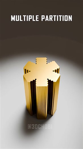 Watch Golden Hexagonal Rosette Satisfying Demolition to 9620 Hexagonal Prism #satisfying #animation #blender #3danimation #3dart