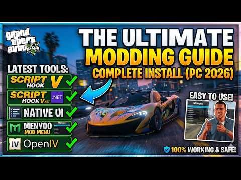 How to mod GTA 5 completely for PC| Install Script Hook V, Script Hook V dotnet, Native UI, Menyoo