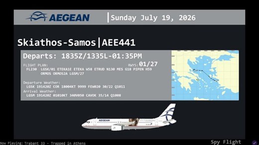 ✈️Spy Flight | A320 | LGSK-LGSM | Sunday Greek Island Hop on VATSIM | (Microsoft Flight Simulator 2024)