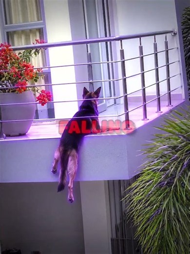 He Was Falling… Then His Owner Saved Him 🥹🐶
