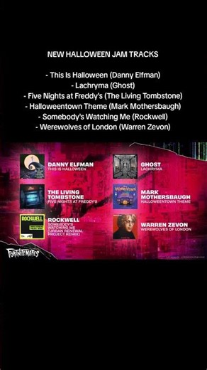 NEW FORTNITE HALLOWEEN JAM TRACKS #fortnite #jamtracks #halloween