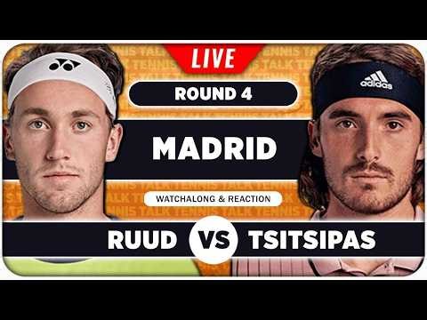 RUUD vs TSITSIPAS • ATP Madrid 2026 • LIVE Tennis Watchalong