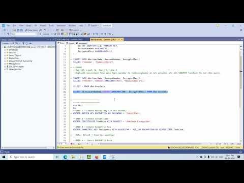 MS SQL Server Encryption Migration Issues Explained | VARBINARY vs Encrypted Columns Demo