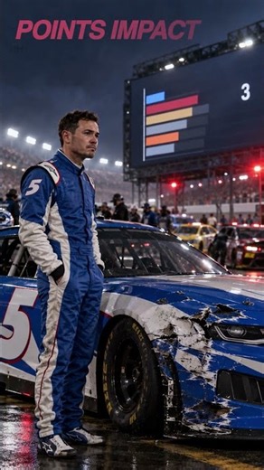 Right-front tire gone and Kyle Larson's day is over #NASCAR #KyleLarson