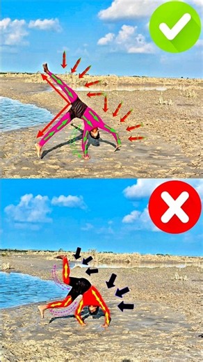 Learn ✅ a perfect ✈️ cartwheel in 4Easy Steps 4 New #shorts #backflip