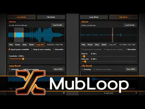 MubLoop - Powerful, Easy and FREE Audio Tool for Game Developers!