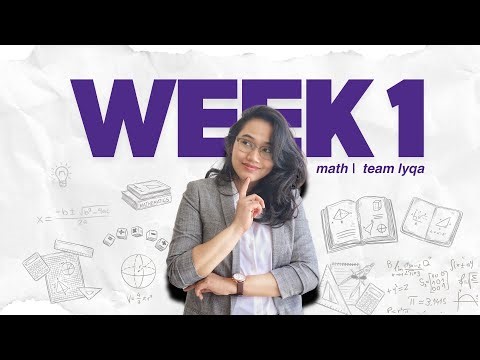 CSE 2026 (Math) - Week 1 Compilation | Team Lyqa Study Outline