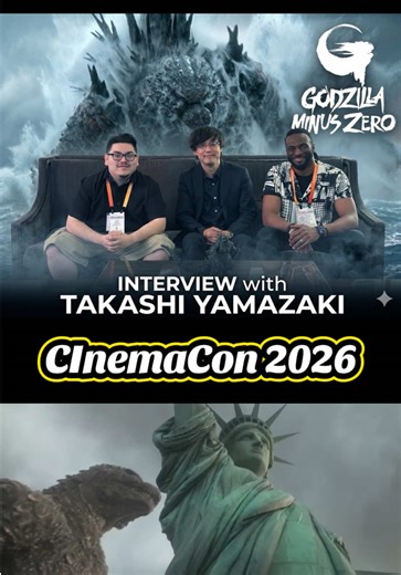 INTERVIEW with GODZILLA: Minus Zero | Director: TAKASHI YAMAZAKI #godzilla #takashiyamazaki #godzillaminuszero #interview #cinemacon @GODZILLA.OFFICIAL @TOHO animation【公式】 @GKIDS @Godzilla Minus【ゼロ】 @godzillaminus2000 @CinemaCon @BIZZYBRON