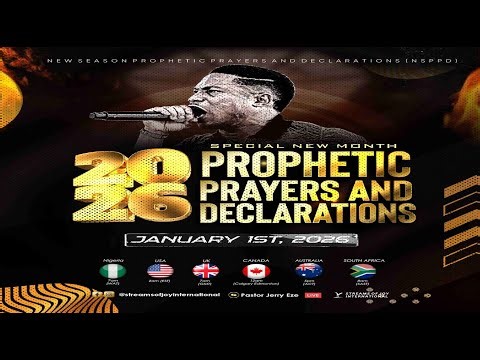 SPECIAL NEW MONTH PROPHETIC PRAYERS AND DECLARATIONS [DAY 1] || NSPPD || 1ST JANUARY 2026