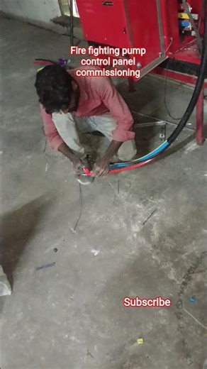 fire fighting pump control panel commissioning #firetime #workingtime #firealarmsystem #subscribe