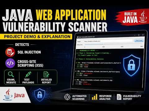 Java Web Vulnerability Scanner | Full Project Demonstration