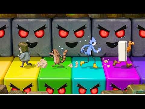 Mario Party 10 Minigames | Rigby vs Muscle Man vs Mordecai vs Frigo Camelo MASTER CPU