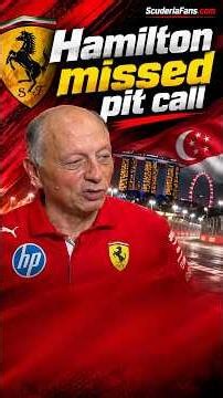 Fred Vasseur: Hamilton pit error cost Ferrari podium ⚠️