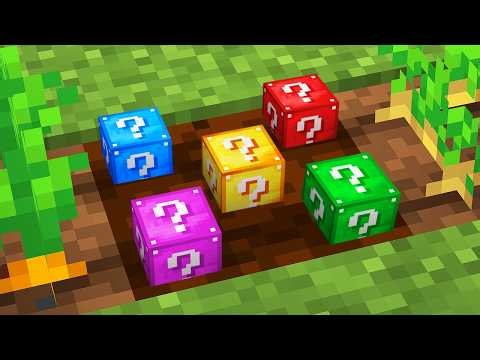 Minecraft, but You Can Grow Lucky Blocks...