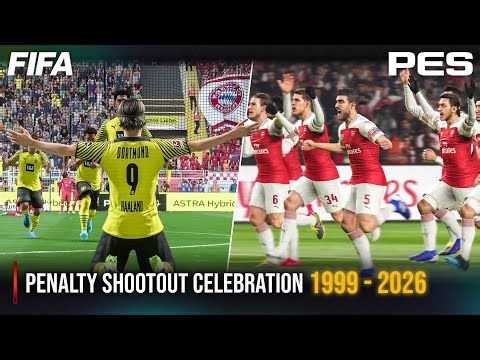 Penalty Shootout Celebration FIFA vs PES | 1999 - 2026 |