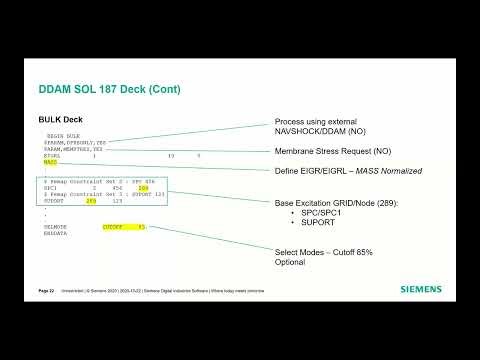 Dynamic Design Analysis Method DDAM Webinar
