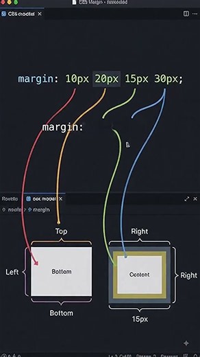 CSS Margin 📐 | Learn Margin in CSS Easily! 💻🔥 #CSS #Coding #WebDevelopment #codingstyle #codecademy