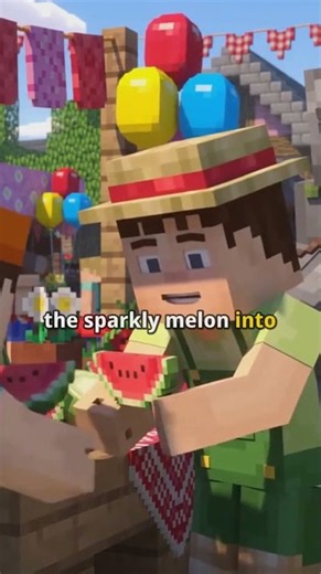 🍉 Minecraft Story for Kids: Gordo Catches the Rolling Melon! | The Crafty Crew #Shorts