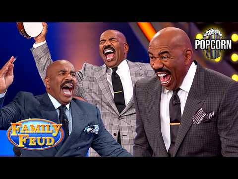 These HILARIOUS Answers Made Steve Harvey SCREAM!! | Family Feud