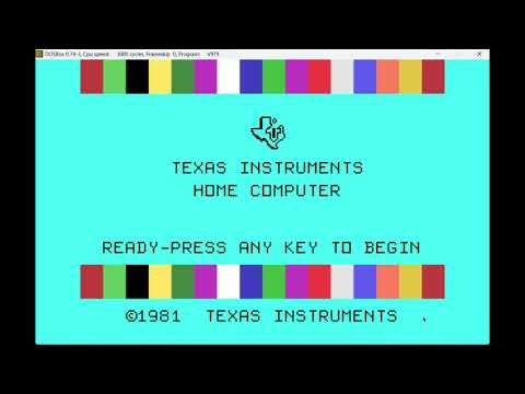 Emulation: V9T9 6.0 MS-DOS 3.31 / DR-DOS 6.0 or Windows with DOSBox 0.74-3