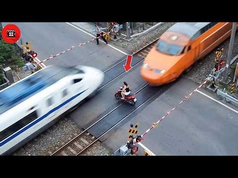 115 EPIC Train Moments Filmed Second Before Disaster | Idiots in Cars Compilation !