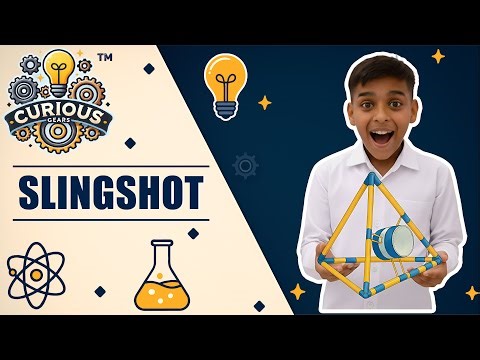 DIY Catapult Experiment: Projectile Motion Working Model 🏹 | Curious Gears