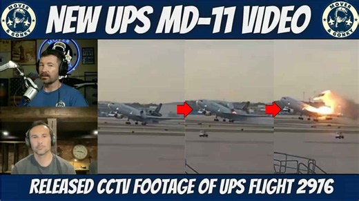 Incredible new footage of UPS flight 2967 losing its engine