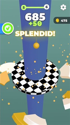 Helix Jump. Most Satisfying Helix Drop EVER (Wait for it...) 😍🔥 #helixjumpgame #jump #gameplay