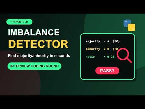 80% Accuracy... Still Wrong? Dataset Imbalance Python Interview Q1