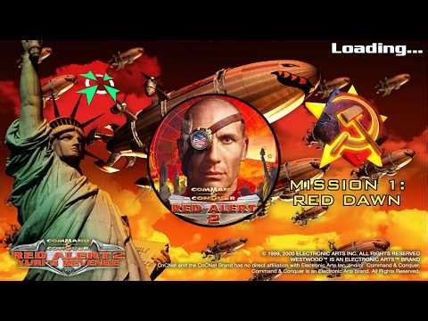 Command & Conquer Red Alert 2 [CnCNet Version] Soviet Walkthrough (Hard) - Mission 1: Red Dawn