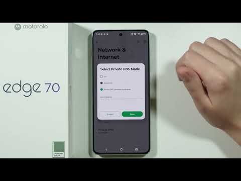 Motorola Edge 70: How to Find Private DNS Settings (Set Up DNS Hostname)