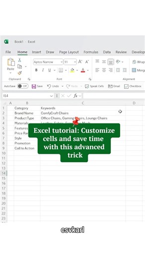 Excel tips & tricks: Customize your cells like an advanced user #exceltips