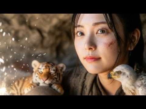 Part 61 - A Girl Alone Surviving In The Forest | Picking Greens by the Stream on a Natural Hillside