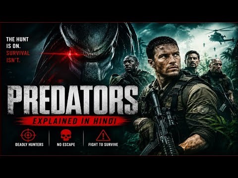 Predators (2010) Full Movie Explained in Hindi | Alien Hunters Survival Story #movie #youtube