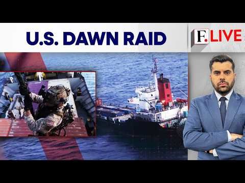 US Marines, Choppers Storm Ship Suspected of Iran Port Violation | Firstpost Live | US Iran War