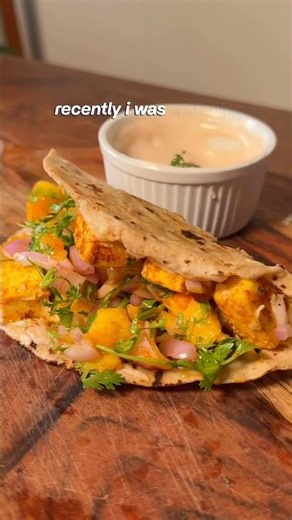 I never thought mixing mango with paneer tikka taco would taste like this!!