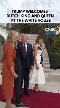 Dutch King Willem-Alexander and Queen Maxima Arrive at the White House | Trump | N18G